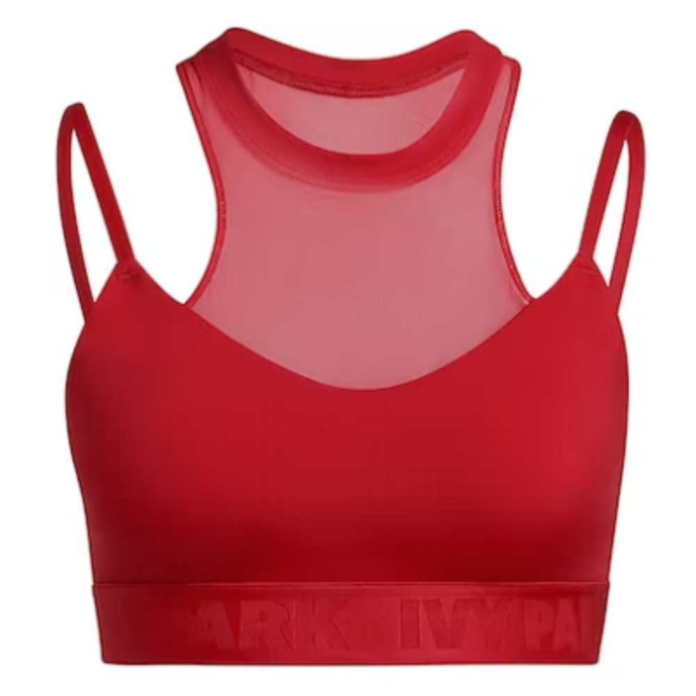 adidas Red Mesh Racerback Sports Bra